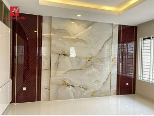Tấm PVC vân đá khổ lớn dễ thi công