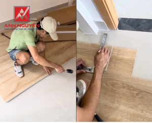 Tiến hành thi công lắp ghép sàn nhựa cực nhanh