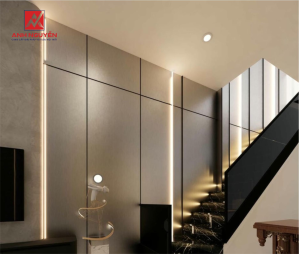 Tấm ốp than tre ốp cầu thang sang đẹp