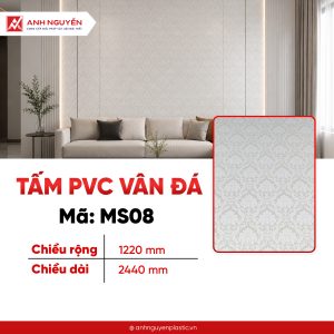 Tấm PVC Vân đá MS08