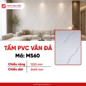 Tấm PVC Vân đá MS60