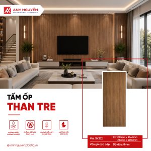 Tấm ốp than tre SK332 (8mm)