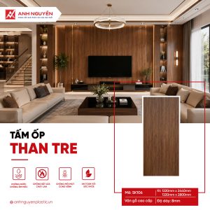 Tấm ốp than tre SK106 (8mm)