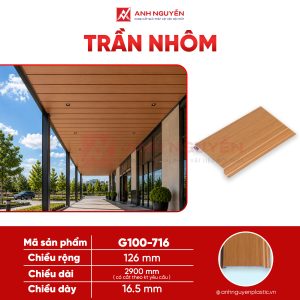 Trần nhôm Homewood G100-716