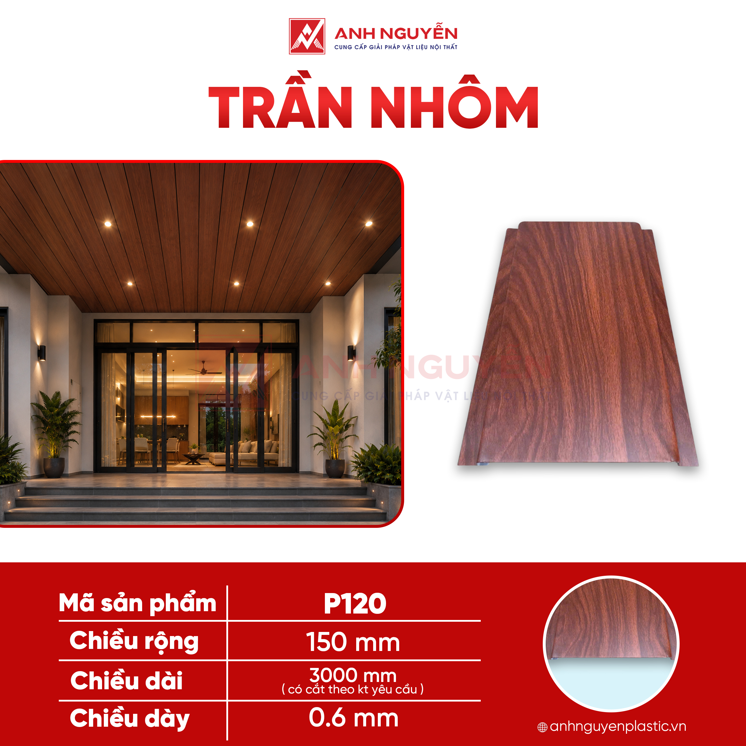 Trần nhôm OXY P120 Trần nhôm OXY P120
