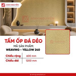 Tấm ốp đá dẻo WEAVING - YELLOW 240