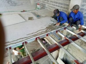 Thi công tấm xi măng Cemboard