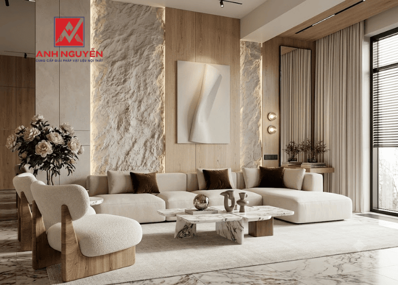 Trang trí nhà cửa bằng tấm ốp đá dẻo